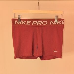 Nike Pro Women's Athletic Shorts in Burgundy